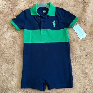 NWT 18M Ralph Lauren Polo Romper